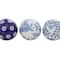 3" Blue & White Patterned Ceramic Vase Filler Orb Set